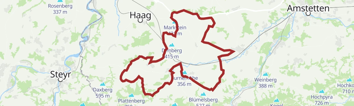 Route map: Herz Mostviertel-Radroute
